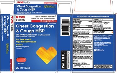Carton Label (Cvs Chest Congestion And Cough Hbp)